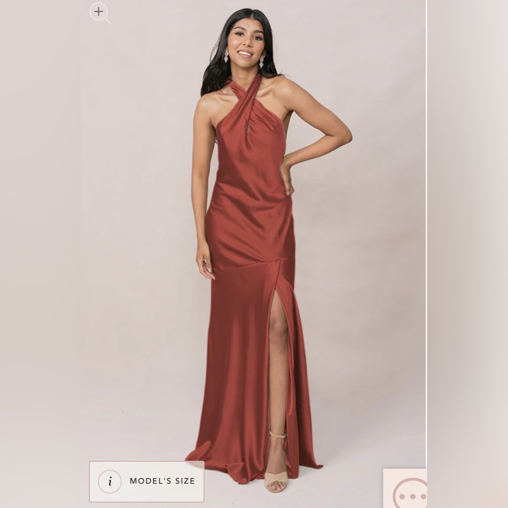 Revelry Athena Satin Cinnamon Rose